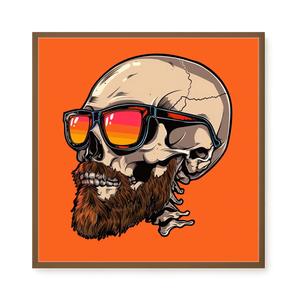 Sunglasses Skull Canvas Print