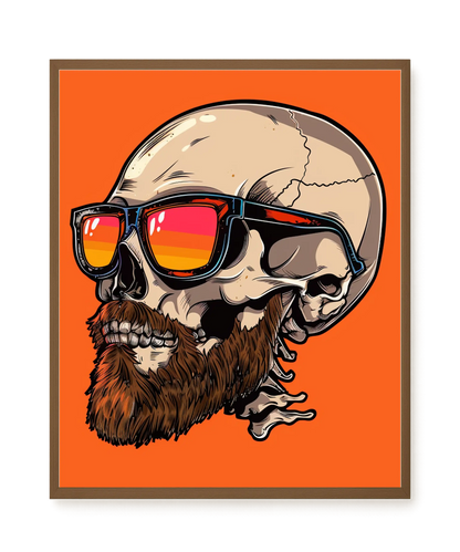 Sunglasses Skull Canvas Print