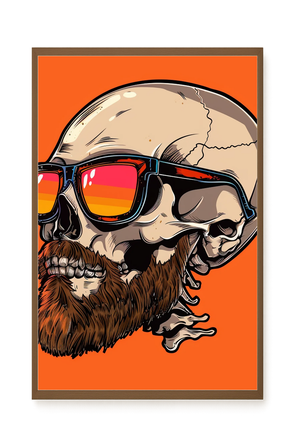 Sunglasses Skull Canvas Print