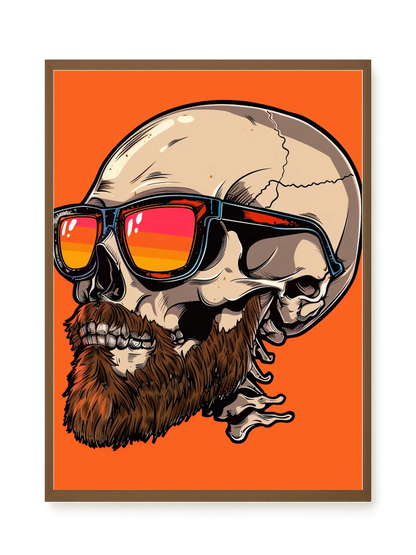 Sunglasses Skull Canvas Print