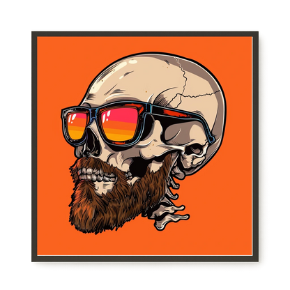 Sunglasses Skull Canvas Print