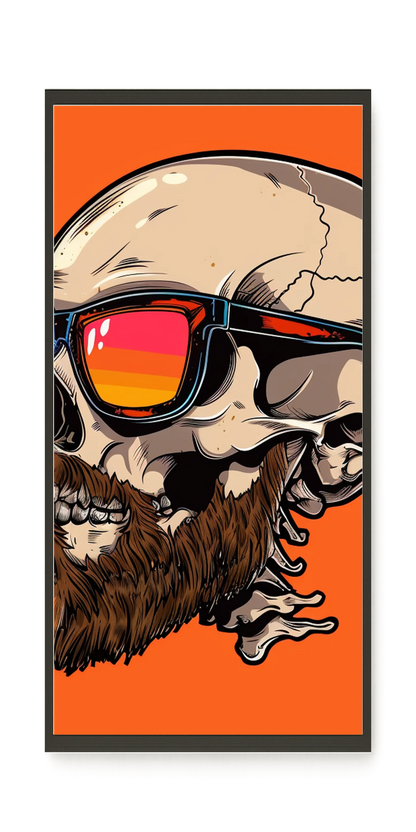 Sunglasses Skull Canvas Print