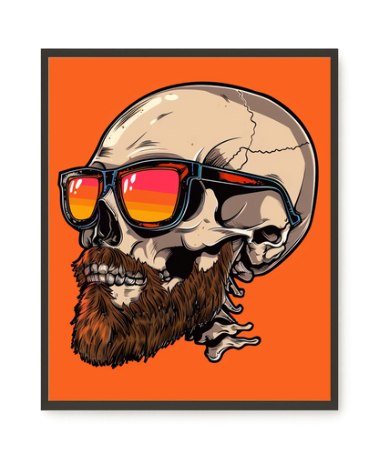 Sunglasses Skull Canvas Print