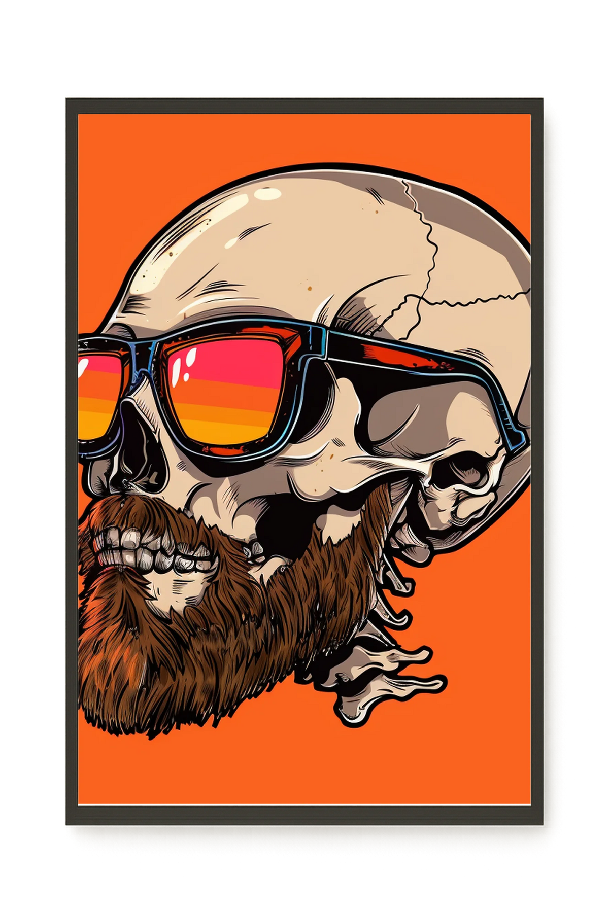 Sunglasses Skull Canvas Print