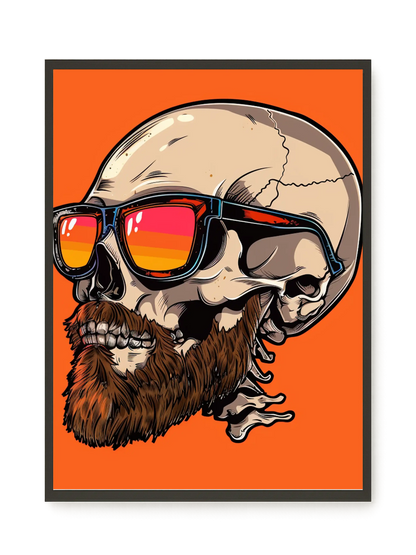 Sunglasses Skull Canvas Print