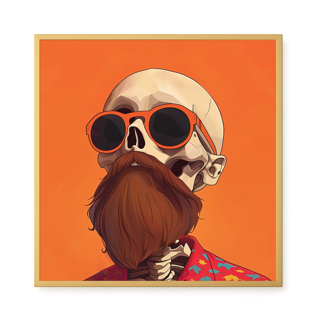 Artistic Skull Canvas Wall Art