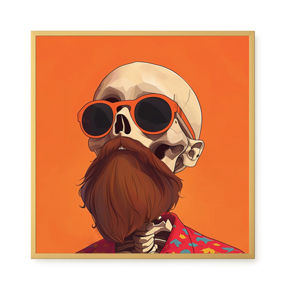 Artistic Skull Canvas Wall Art