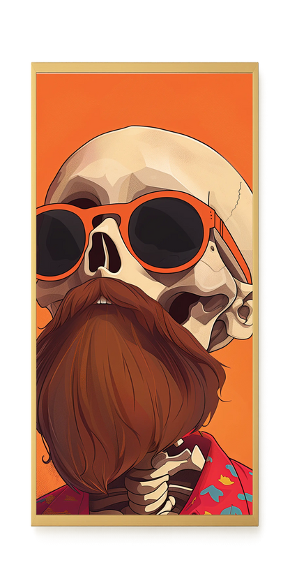 Artistic Skull Canvas Wall Art