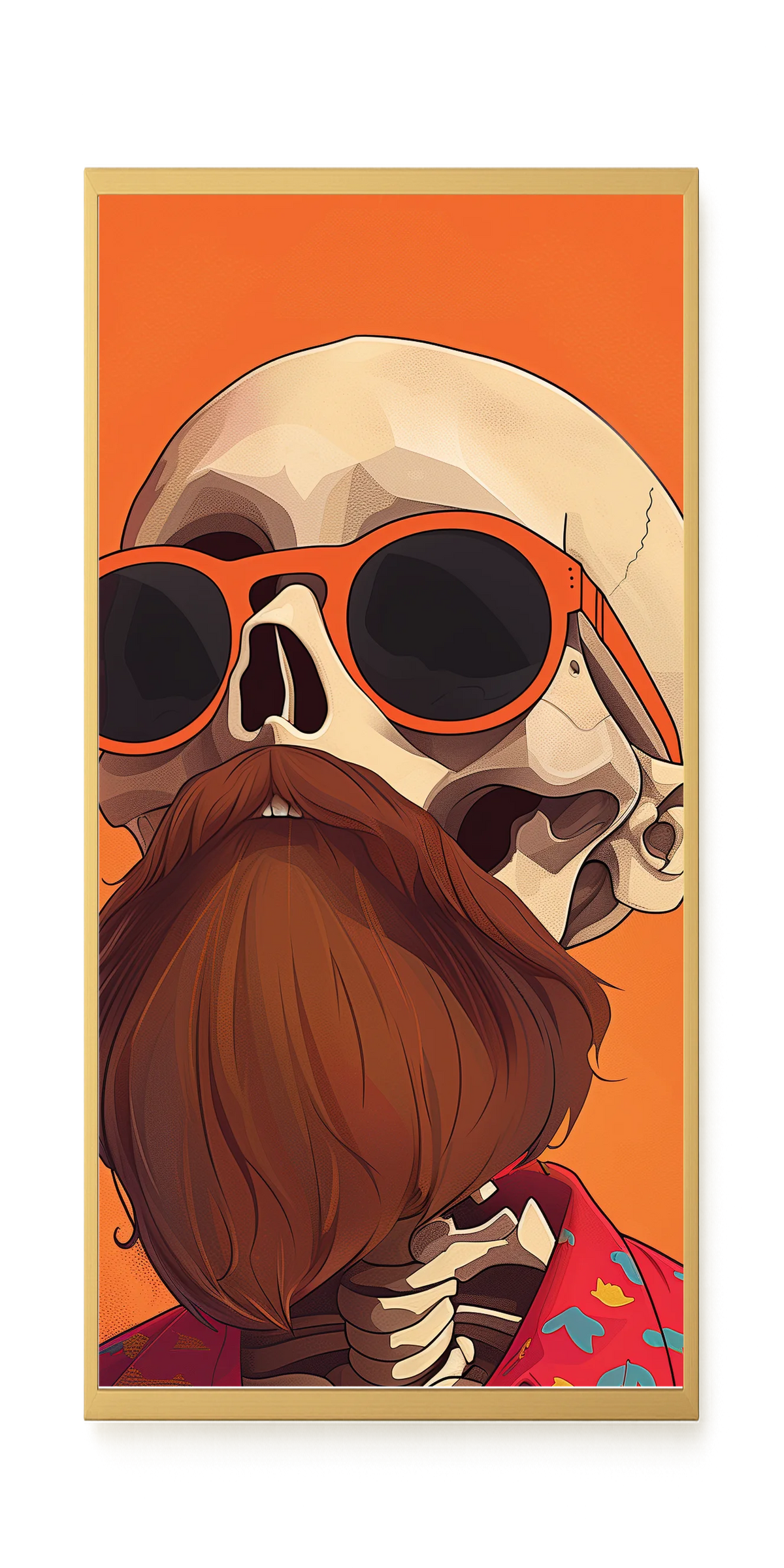Artistic Skull Canvas Wall Art