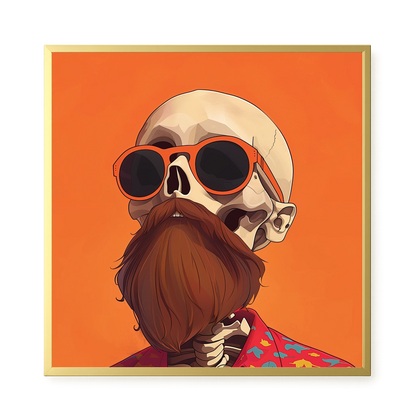 Artistic Skull Canvas Wall Art