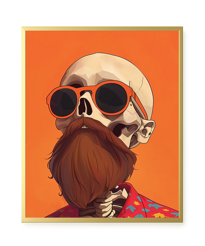 Artistic Skull Canvas Wall Art
