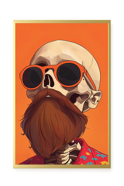 Artistic Skull Canvas Wall Art