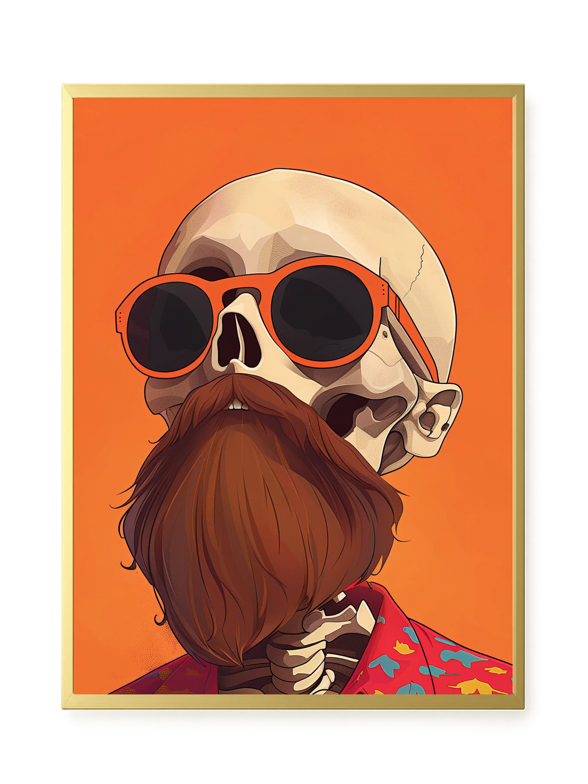 Artistic Skull Canvas Wall Art