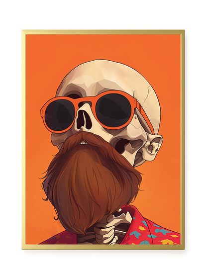 Artistic Skull Canvas Wall Art