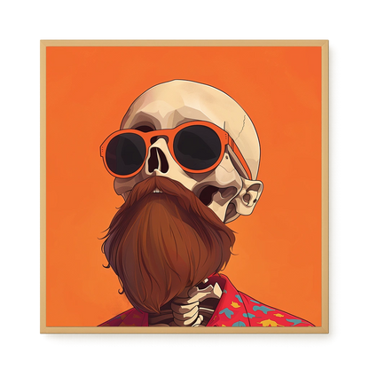 Artistic Skull Canvas Wall Art