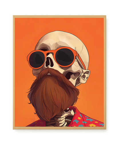 Artistic Skull Canvas Wall Art