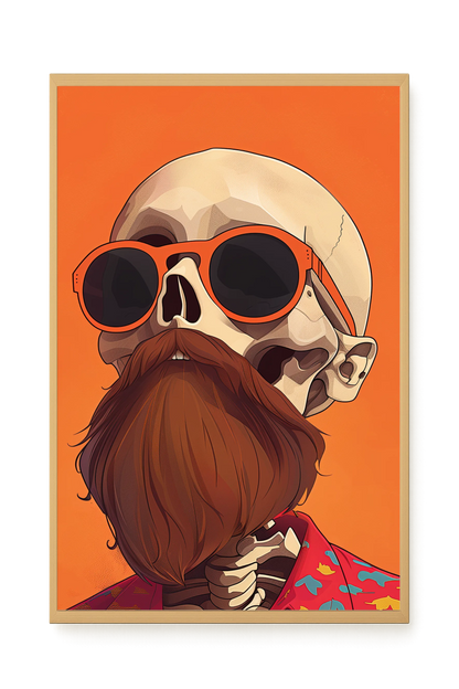 Artistic Skull Canvas Wall Art