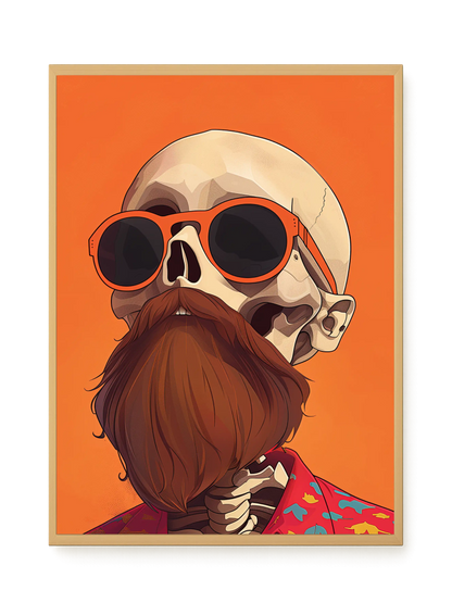 Artistic Skull Canvas Wall Art