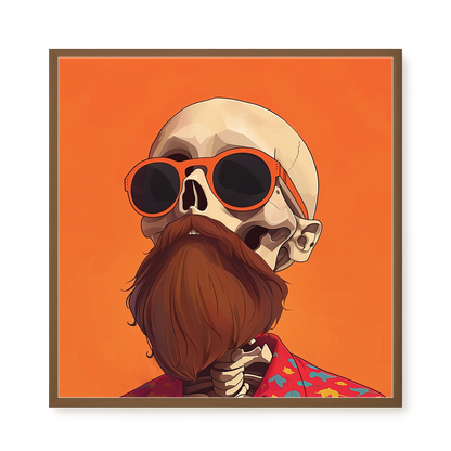 Artistic Skull Canvas Wall Art