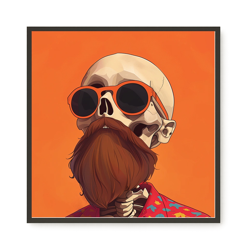 Artistic Skull Canvas Wall Art