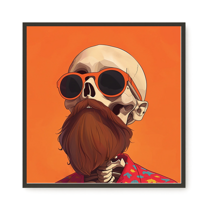 Artistic Skull Canvas Wall Art
