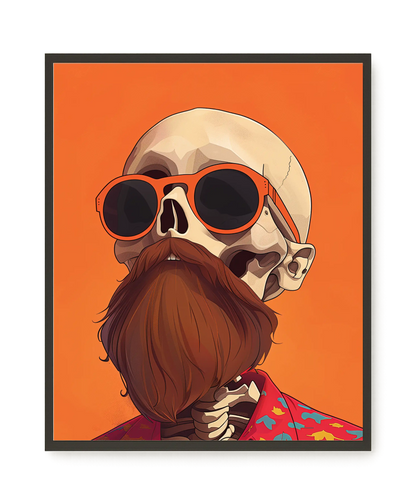 Artistic Skull Canvas Wall Art