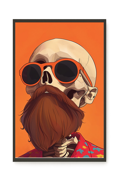 Artistic Skull Canvas Wall Art
