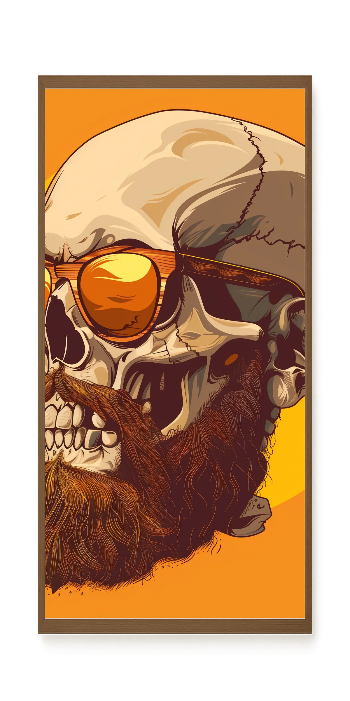 Bearded Skull with Sunglasses Canvas Print