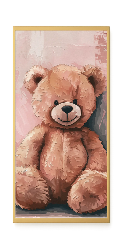 Pink Teddy Bear Canvas Print