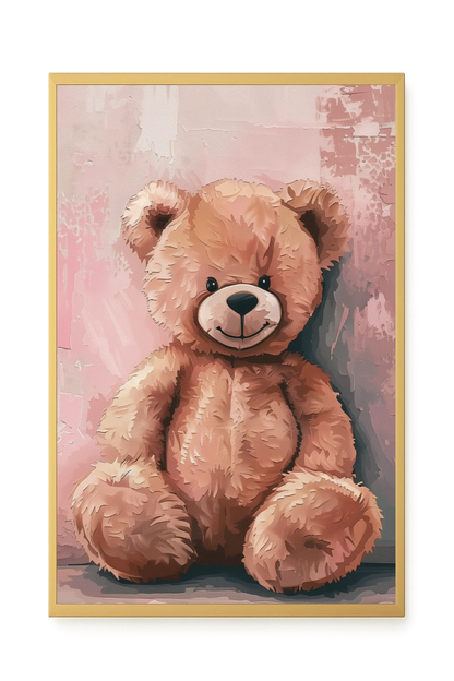 Pink Teddy Bear Canvas Print