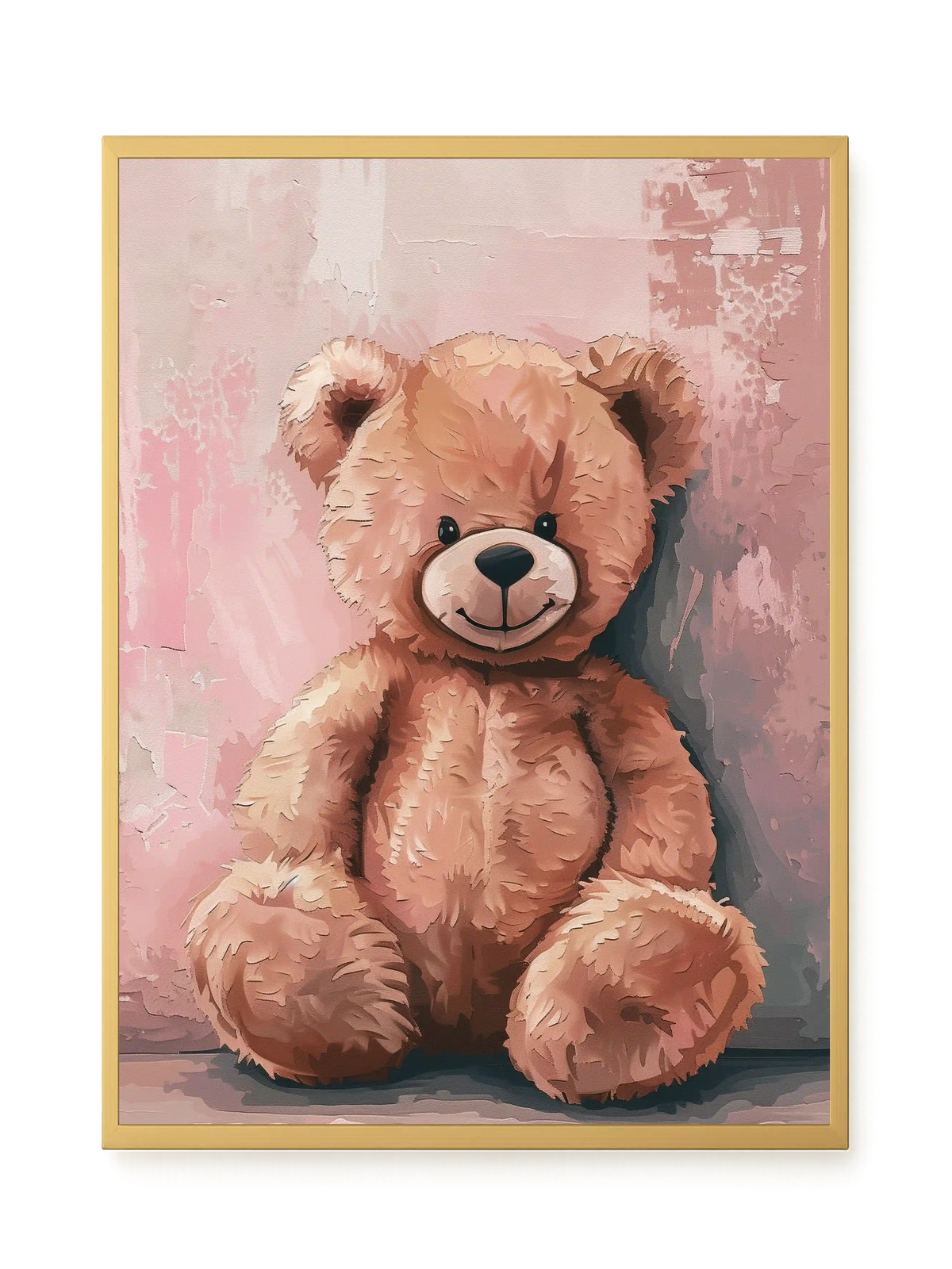 Pink Teddy Bear Canvas Print