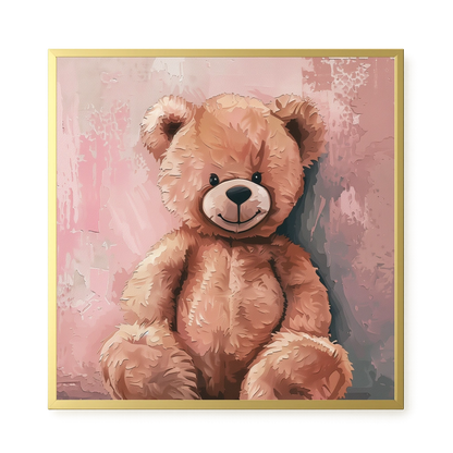 Pink Teddy Bear Canvas Print