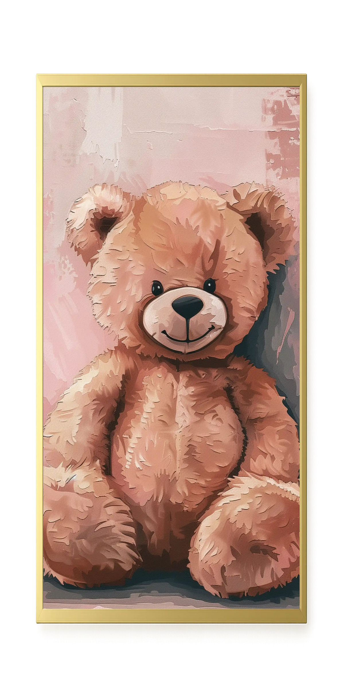 Pink Teddy Bear Canvas Print
