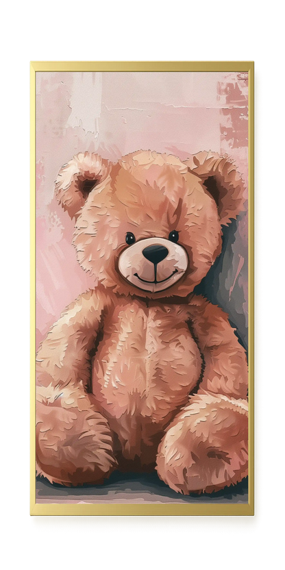 Pink Teddy Bear Canvas Print