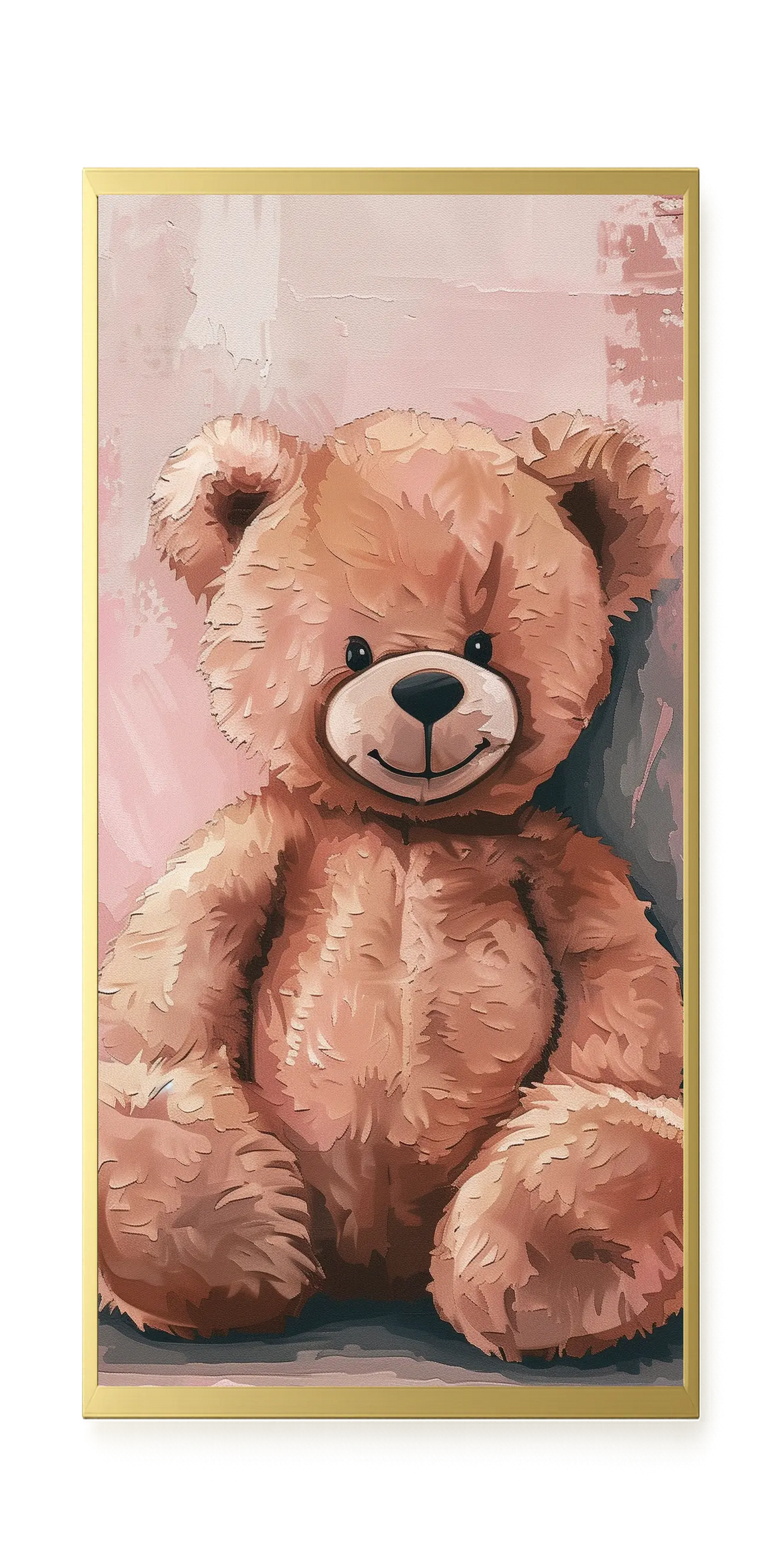 Pink Teddy Bear Canvas Print