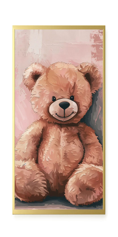 Pink Teddy Bear Canvas Print