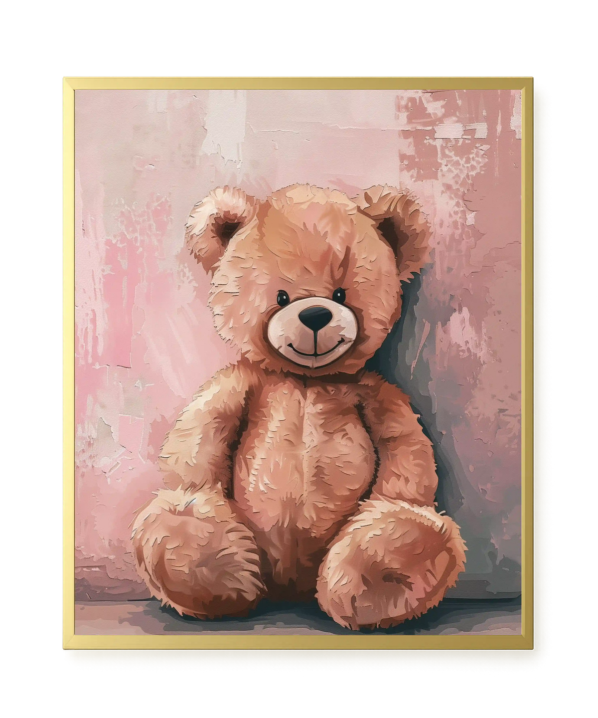 Pink Teddy Bear Canvas Print