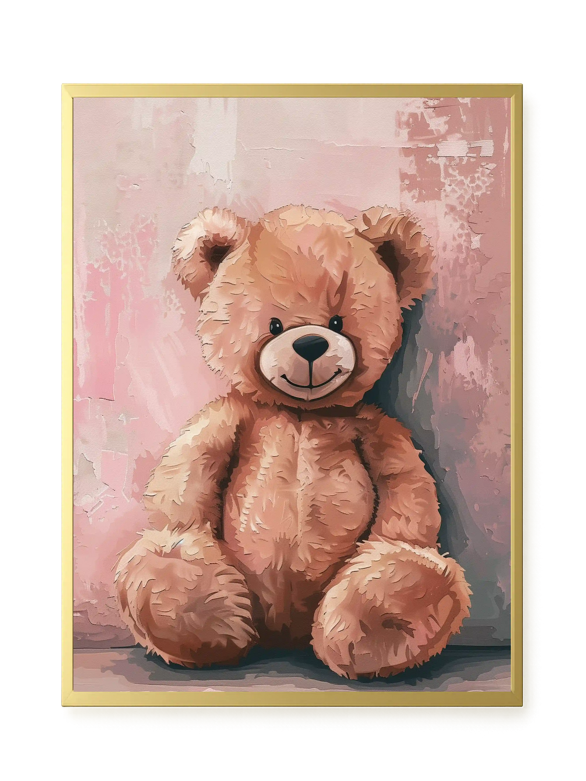 Pink Teddy Bear Canvas Print