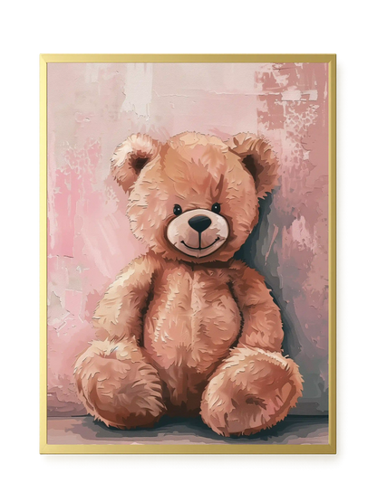 Pink Teddy Bear Canvas Print