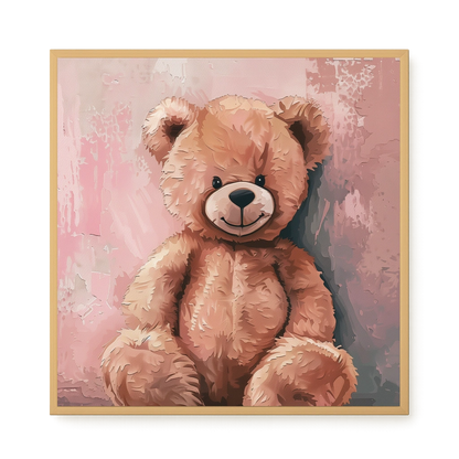 Pink Teddy Bear Canvas Print