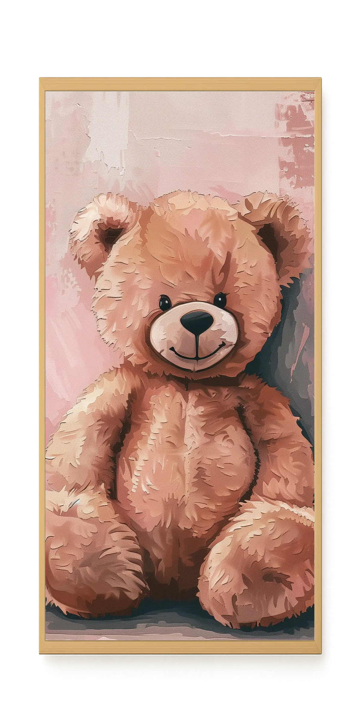 Pink Teddy Bear Canvas Print