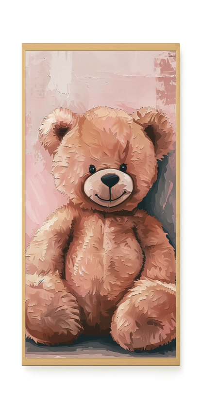 Pink Teddy Bear Canvas Print