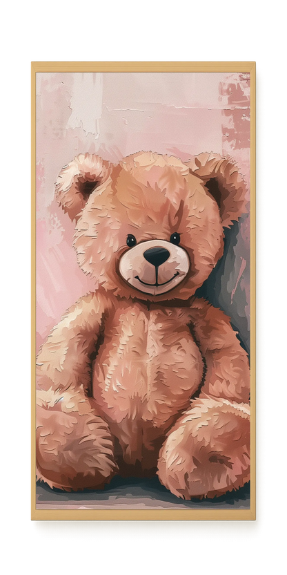 Pink Teddy Bear Canvas Print