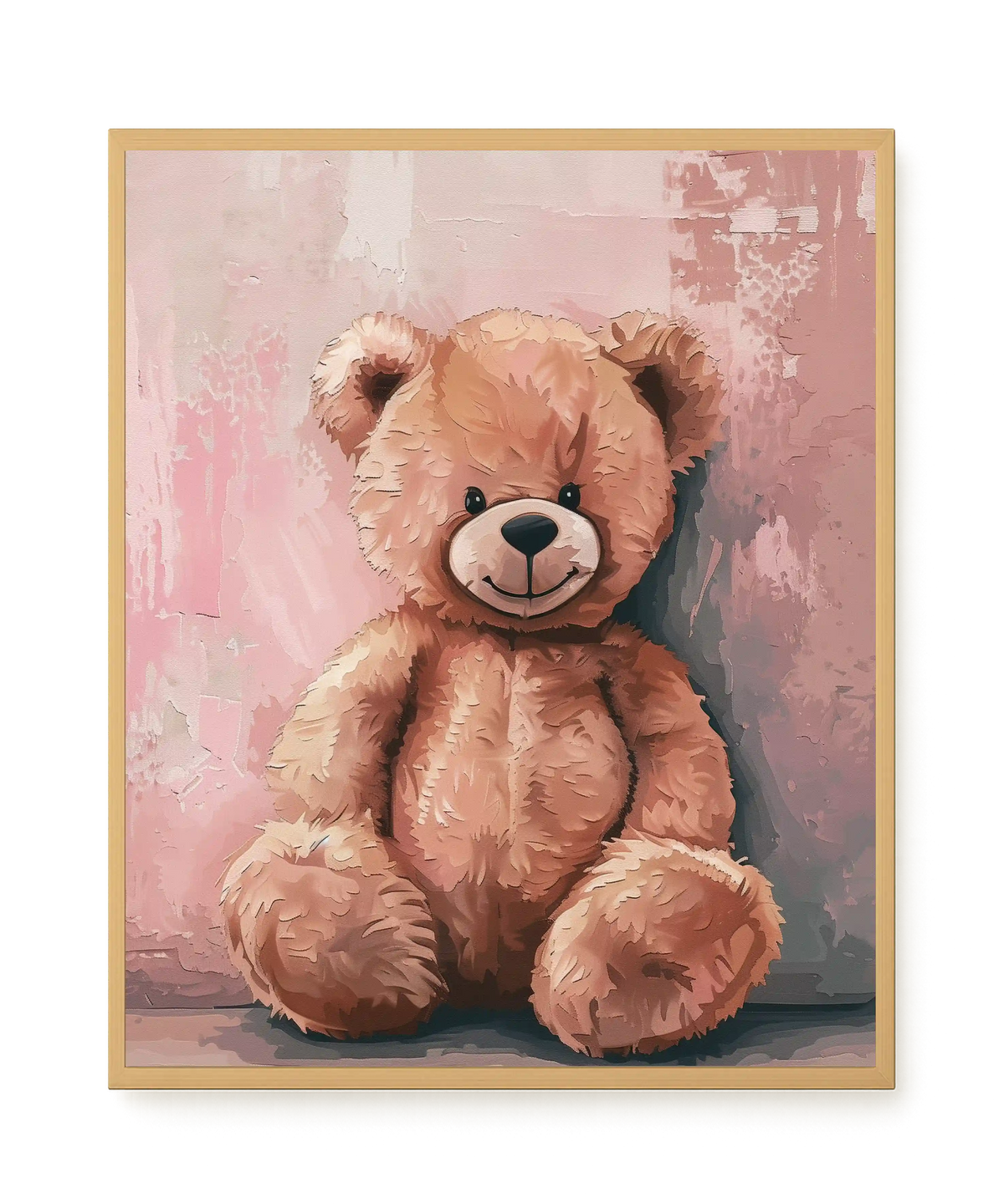 Pink Teddy Bear Canvas Print