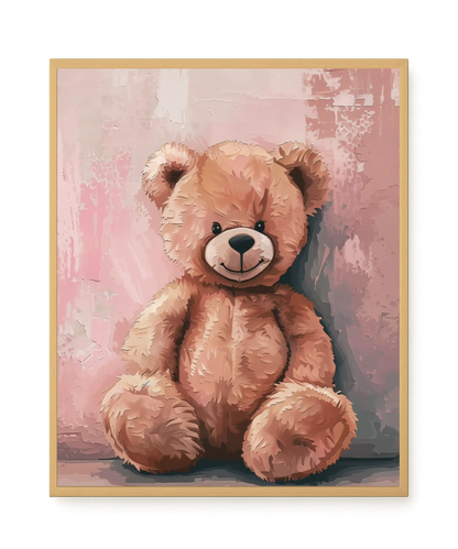 Pink Teddy Bear Canvas Print