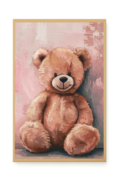 Pink Teddy Bear Canvas Print