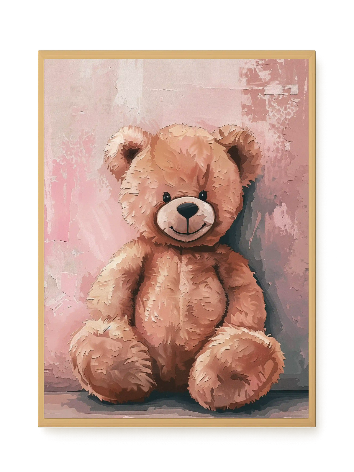 Pink Teddy Bear Canvas Print