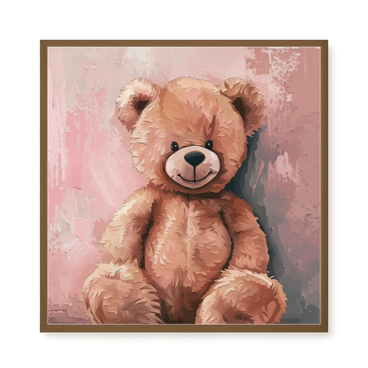 Pink Teddy Bear Canvas Print