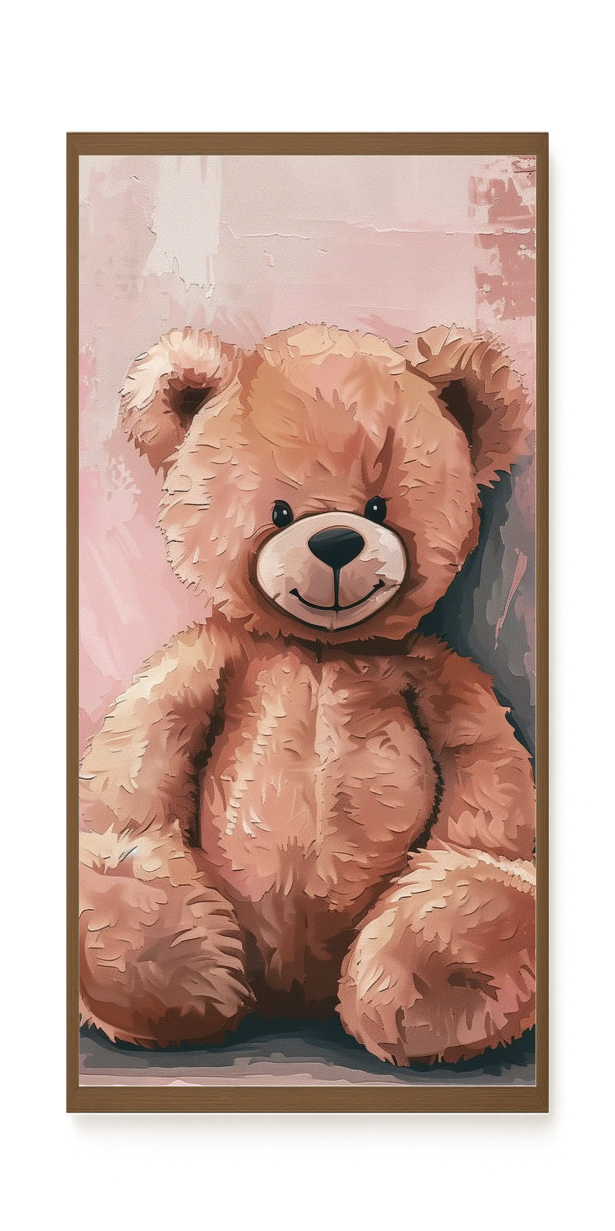 Pink Teddy Bear Canvas Print