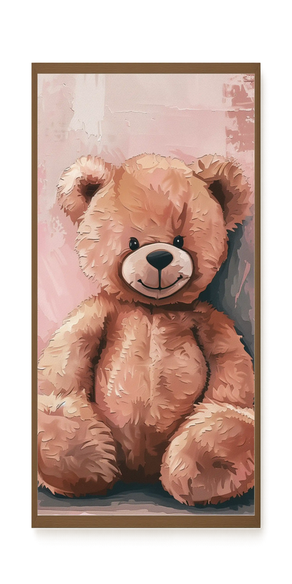 Pink Teddy Bear Canvas Print